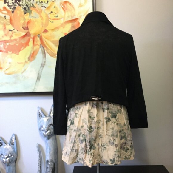 3Stones Canadian Fairy Grunge Bilayer High Low Cardigan - Whimsigoth Small - Picture 3 of 14